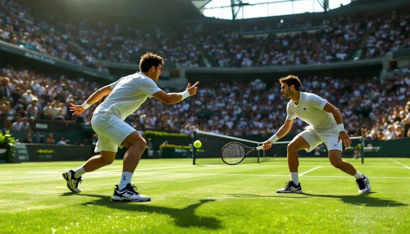 plongez dans l'analyse approfondie du match captivant entre alcaraz et sinner sur gazon. découvrez les performances remarquables de ces jeunes talents et le rôle de djokovic dans cette dynamique exaltante, avec les insights de l'expert nicolas escudé.