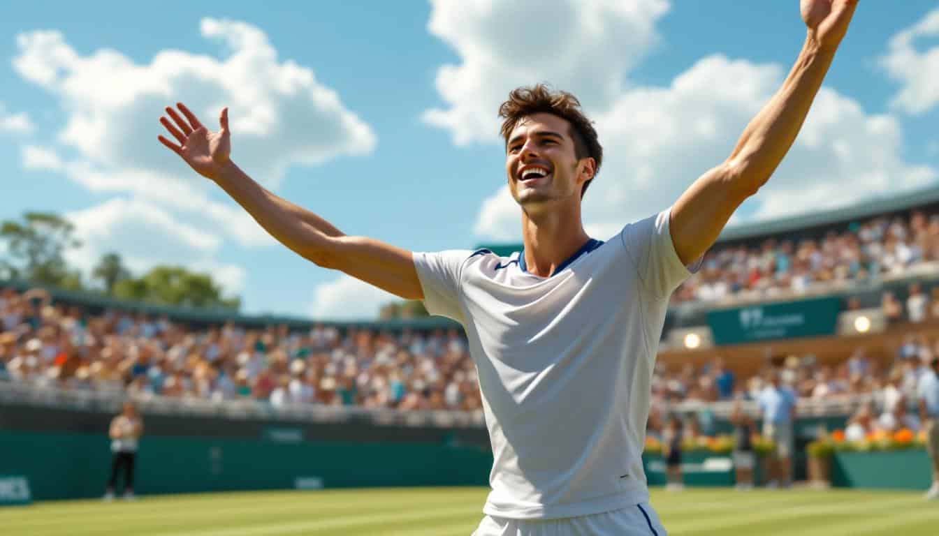 découvrez le parcours impressionnant de justin engel, 17 ans, qui fait sensation en devenant le plus jeune quart de finaliste sur gazon depuis 1985. un talent prometteur qui redéfinit les limites du tennis junior.