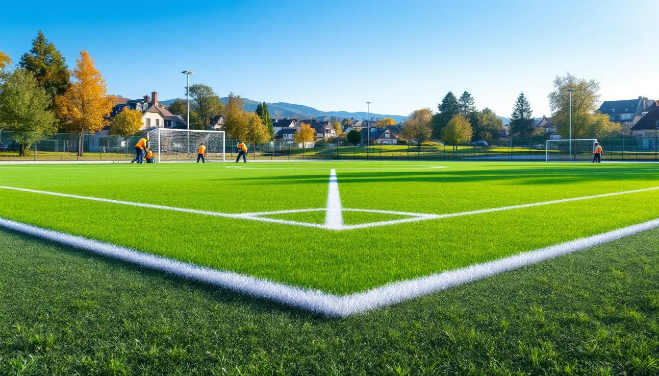 découvrez les dernières avancées de l'aménagement du terrain synthétique à moutiers-les-mauxfaits, un projet quasiment achevé qui promet d'améliorer les infrastructures sportives locales et d'offrir de nouvelles opportunités pour les passionnés de sport.